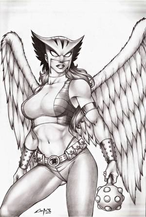 Hawkgirl Porn Solo - Hawkgirl by Carlos Augusto Braga