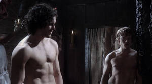 Alfie Allen Gay Porn - Kit Harington and Alfie Allen shirtless, Game of Thrones