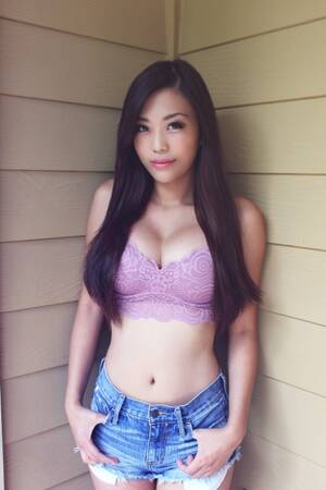 asian amateur tits tumblr - Super big tits amateur Asian in jean shorts. Tumblr Porn