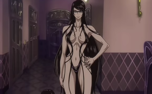 Bayonetta Anime Porn - In Bayonetta: Bloody Fate (2013), Luka Redgrave gets distracted by  Bayonetta's boobs. This is a reference to the entire Bayonetta fanbase  being perverts. : r/shittymoviedetails