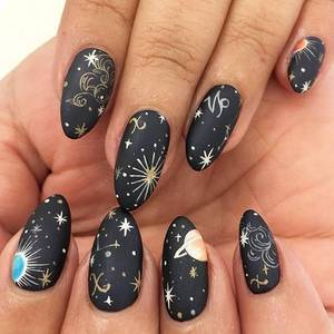 Black Stars With Nail Polish - Pin by Cameila Egas on Art | nails | Pinterest | Makeup, Nails inspiration  and Nail nail