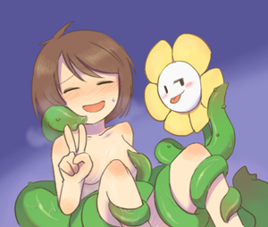 Flowey Undertale - Rule34 - If it exists, there is porn of it / flowey the flower, frisk,  protagonist (undertale) / 3877334