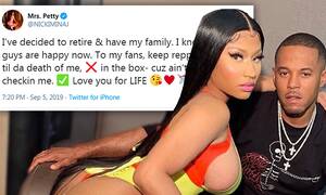 nicki sex - Nicki Minaj announces she's RETIRING from rap career to start a family |  Daily Mail Online