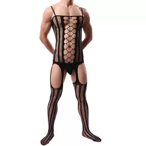 Male Bodystocking Porn - Sexy Sissy Lingerie For Men Crotchless Fishnet Bodystocking Porn Mesh  Bodysuit Body Stocking Erotic Crossdress Gay Sex Underwear - Teddies &  Bodysuits - AliExpress