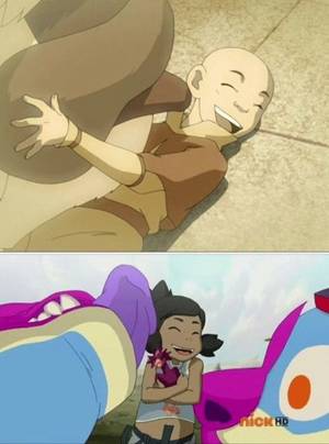 Koi Fish Avatar Katara Porn - The Legend of Korra/ Avatar the Last Airbender: baby avatars getting licked  by huge