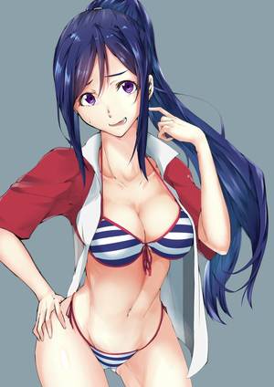 anime huge breasts swimsuit - re 376372 bikini cleavage love_live!