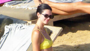 greek bare beach - Kendall Jenner Rocks a Bikini at the Beach in Greece With Friends | Life &  Style