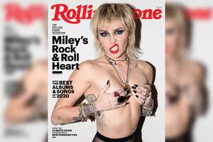 Miley Cyrus Tits Sexy - Miley Cyrus poses topless in Rolling Stone shoot