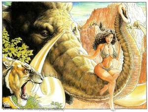 cave girl cartoon porn - Cavewoman wraparound cover by BuddRoot on DeviantArt