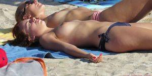 candid topless beach image fap - Sexy Amateur Topless Teen Voyeur Beach Close-Up Video