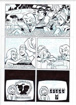 Bruce Timm Porn - Bruce Timm Harley and Ivy page Comic Art