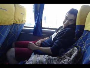 girls doing handjob on bus movies - Handjob in a public bus - 52 sec