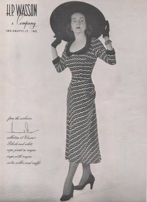 1940s Fashion Porn - Howard Greer from H.P. Wasson & Company in Indianapolis, ...