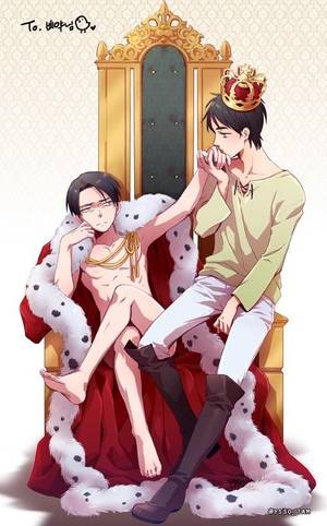 Attack On Titan Yaoi Sex - Attack on Titan (Shingeki no Kyojin) - Eren Yeager x Levi Ackerman - Ereri