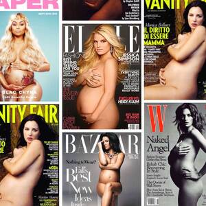 6 months pregnant nude - A History Of Naked, Pregnant Celebrities On Magazine Covers