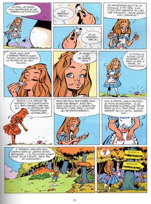 Alice French Comic - Alice big and small: Alice Au Pays Des Merveilles - French Comic by Dany