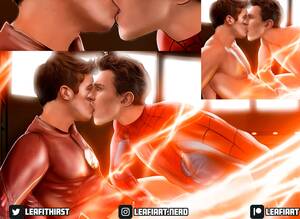 Flash Gay Porn - The Flash And Spiderman (@leafiart) - Gay Porn Comic