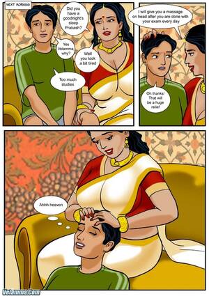 Malayalam Porn Comic - Dirty Indian housewife giving a handjob - Silver Cartoon - Picture 2