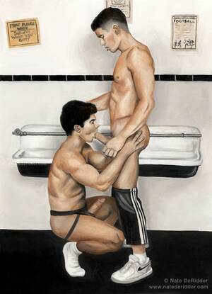 Gay Porn Painting - Gay Male Porn Art | Gay Fetish XXX