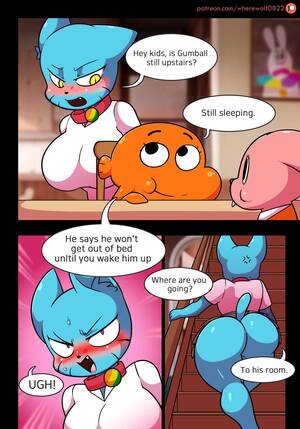 Amazing World Of Gumball Porn Shadbase - Lusty World Of Nicole Ep.1 - Monday â€“ Wherewolf - Comics Army