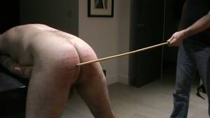 naked bent over caning - Male2Male Caning - SpankingTube.com