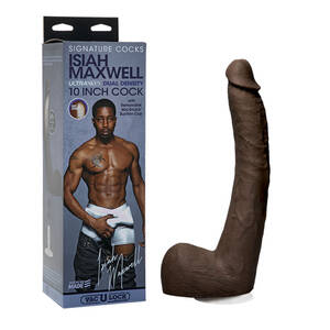 Black Porn Star Realistic Dildos - Isiah Maxwell Dildo 10â€³ w/Balls Chocolate Black, Doc Johnson |  Satisfaction.com