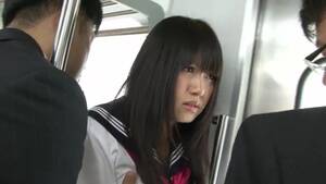 japanese horny milf on train - Horny 18 year old Japanese girl lets herself get fucked by several older  men on the subway on the way home from school watch online