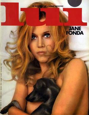 Italian Porn Magazine Covers - The year after Barbarella, Jane Fonda, cover of Lui - 1969