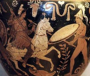 Ancient Greek Amazon Porn - An ancient Greek vase depicting an Amazon female warrior (mounted on horse)  | Ancient Art - Europe | Pinterest | Female warriors, Greek pottery and  Roman ...