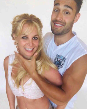 Britney Spears Porn Captions - Britney Spears' fans are 'concerned' as boyfriend Sam Asghari pretends to  choke the singer in new photo | The Irish Sun