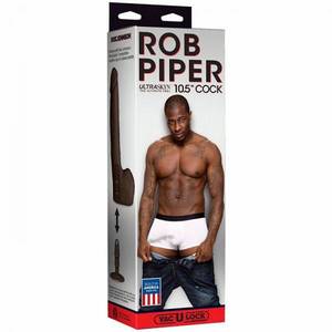 Black Porn Star Realistic Dildos - Rob Piper Ultraskyn 10.5 inches Dildo Brown Sex Toy Product