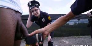 interracial fuck in police - Two big ass female police officers get interracial fucked - Tnaflix.com