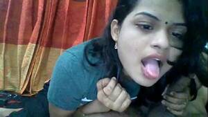 Hot Indian Girls Giving Blowjob - Hot Indian desi girl gives a blowjob and cries for it -