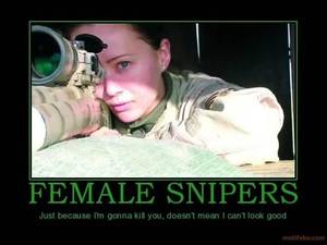 Army Girl Porn Captioned - being a sniper is one of the most respected positions in the military. This  is used to demonstrate that females can attain the same positions, but women  ...