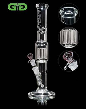 Glass Bong Porn - Grace Glass - 10-arm Perc Cylinder 7mm Glass Ice Bong $135.00