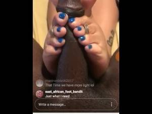 best ebony footjob - IG Ebony Footjob