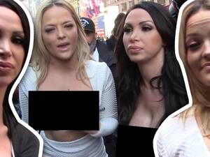 New York Female Porn Stars - Two pornstars went topless in New York Cityâ€¦and for a great cause.