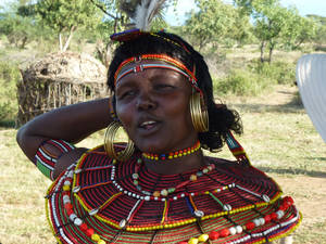 African Tribal Girls Porn - A young Pokot woman in seclusion dress after being circumcised Near Sigor  northern Kenya East Africa ...