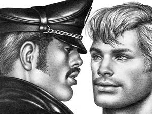 1950 Gay Porn Uniform - World of leather: how Tom of Finland created a legendary gay aesthetic |  Art | The Guardian