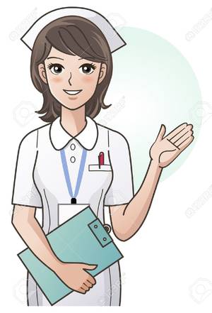 Female Nurse Cartoon Porn - Young Nurse Guiding Information With The Hand Royalty Free Cliparts,  Vectors, And Stock Illustration