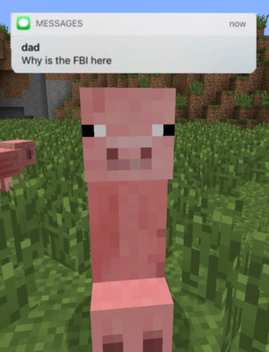 Minecraft Pig Porn - It's just a pig, it can't hurt you... : r/dankmemes