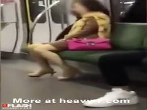 crazy chinese - Crazy Chinese Bitch Rubs One Out On Train