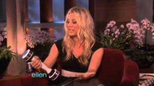 Kaley Cuoco Fucking Porn - Kaley Cuoco uses a shakeweight : r/videos