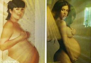 kourtney kardashian pregnant and naked - Pregnant Kourtney Poses Nude, Shares Identical Pic of Kris Jenner