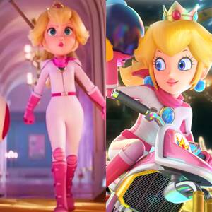 Lesbian Princess Peach Pussy - OMG. THEY TOOK AWAY PEACHES FEMININITY BY MAKING HER...wear her Mario Kart  outfit that she has worn in the game. : r/Gamingcirclejerk