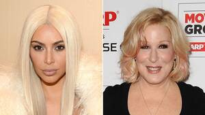 Bet Mitler Fake - Bette Midler Urges Kim Kardashian to Use Nude Selfie for a Good Cause - ABC  News