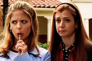 Alyson Hannigan Buffy Porn - Sarah Michelle Gellar et Alyson Hannigan : les stars de Buffy 18 ans aprÃ¨s !