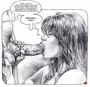 cock sucking drawing - Cock hungry chicks suck on sweet big black cocks to draw out every drop of  cum - CartoonTube.XXX