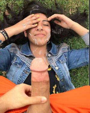 Cum Mask Porn - Slut enjoying her cum mask - Cum Face GeneratorCum Face Generator