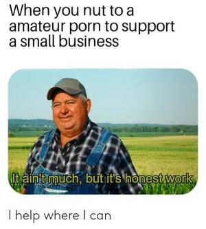 Amateur Porn Meme - Honest work. : r/memes